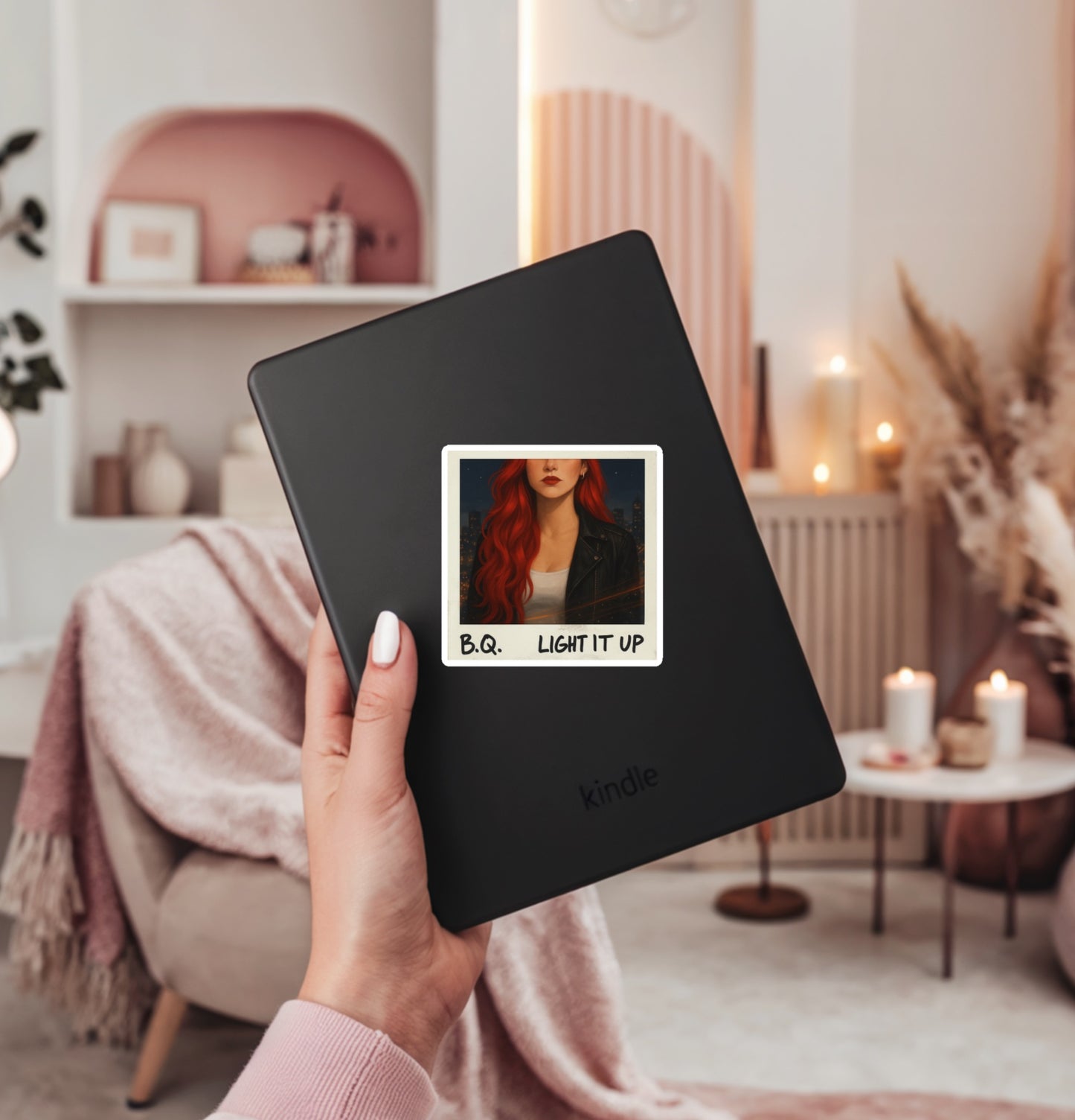 Light It Up Polaroid Sticker | Dual Fandom Fantasy & Music Lover Gift | Your Favorite Half-Fae Heroine | Bookish & Swiftie Merch