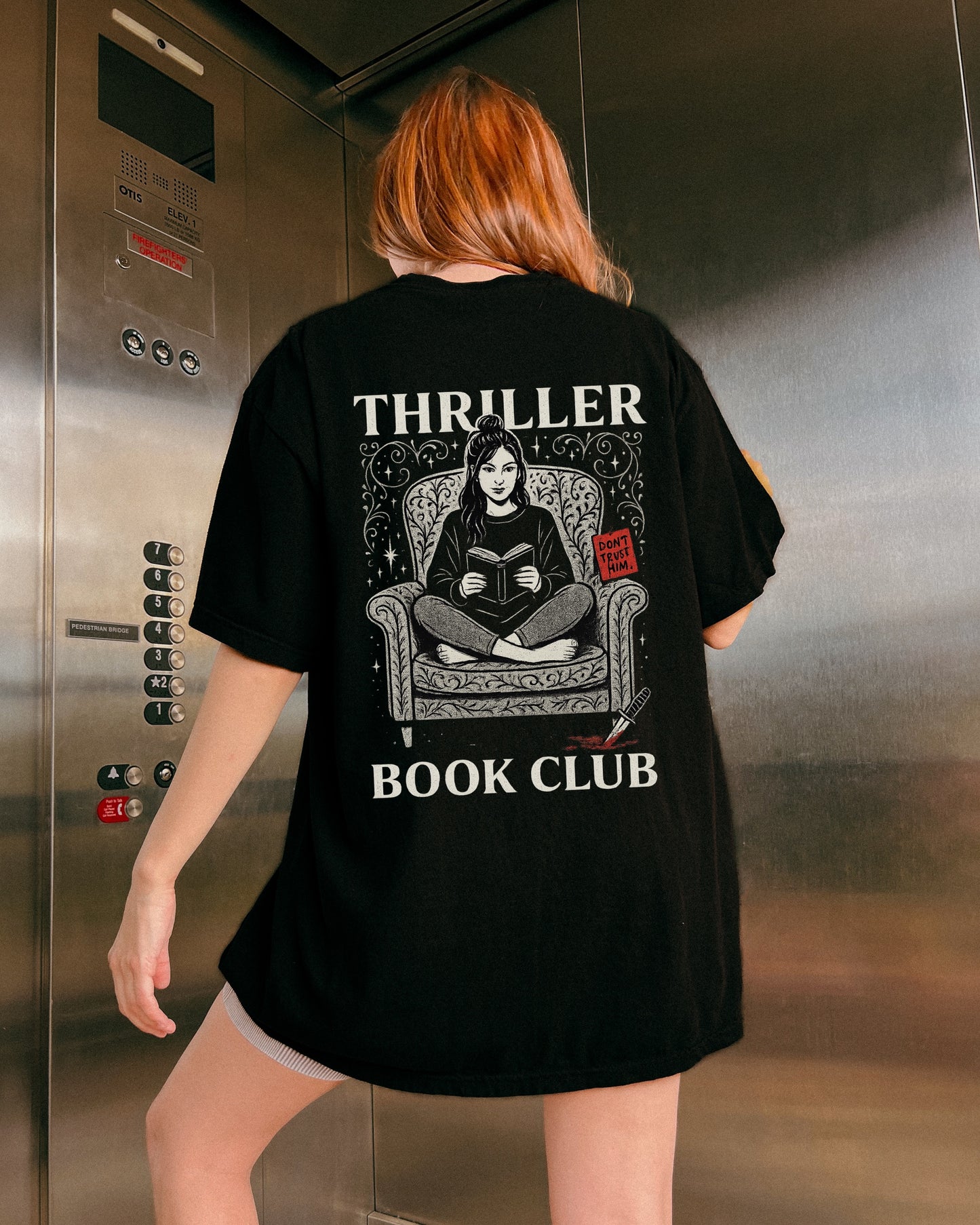 Thriller Book Club T-Shirt | Cozy Gift for Readers | Literary Tee for Book Lovers | Bookish Apparel | Reading Club Merch