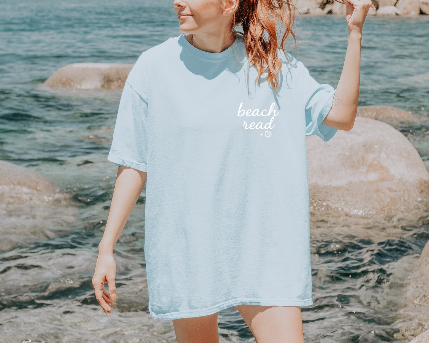 Beach Read T-Shirt, Summer Outfit, Casual Tee, Vacation Apparel, Gift for Readers, Beach Day Essential