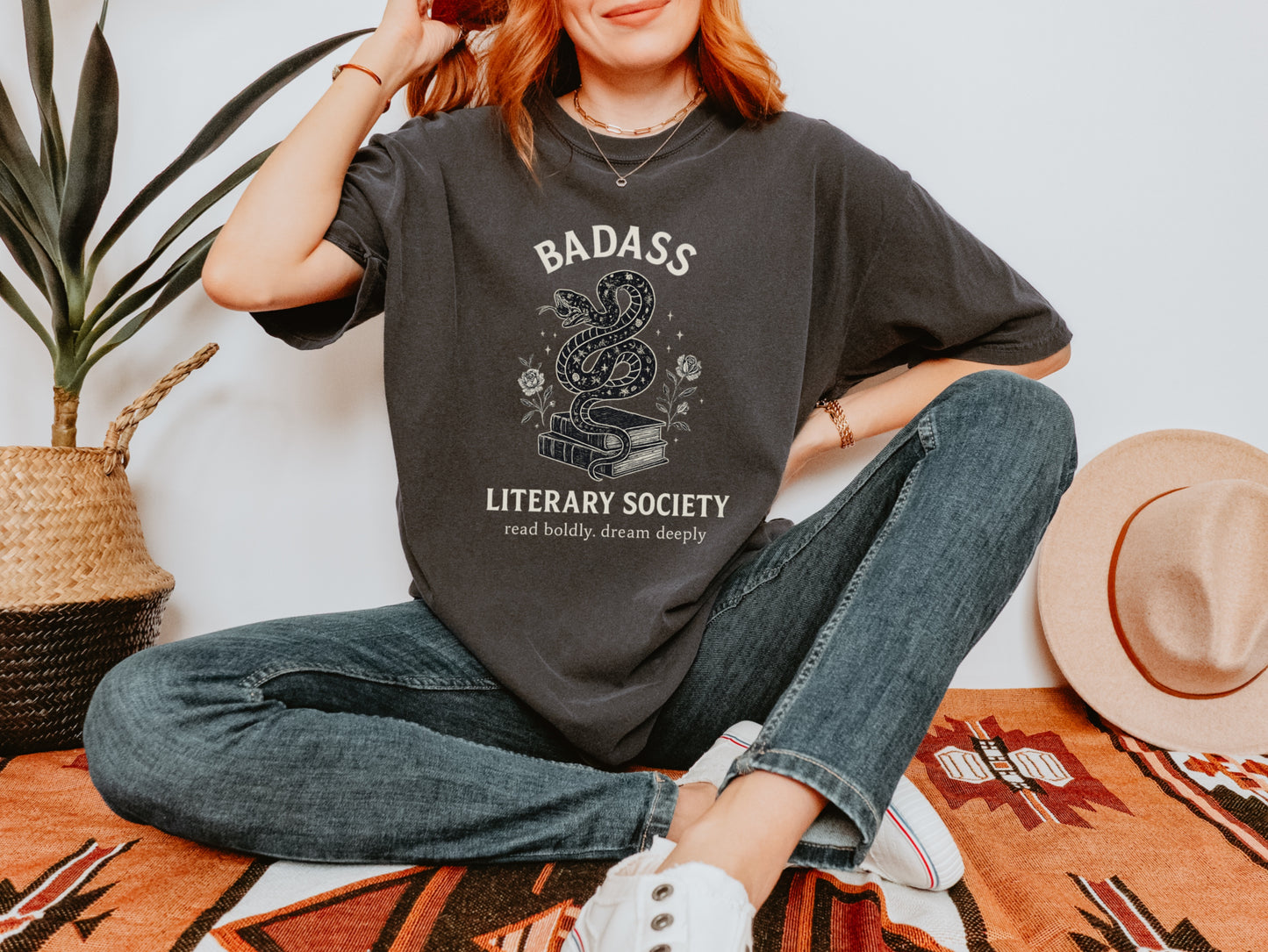 Badass Literary Society T-Shirt, Reading Gift, Book Lover Shirt, Unisex Tee, Literary Gifts, Nerdy Apparel, Casual Wear