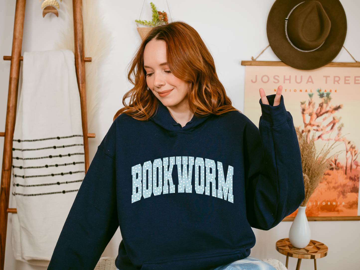 Cozy Bookworm Hoodie - Perfect Gift for Readers, Literary Enthusiasts, Book Lovers, National Book Day, Homewear