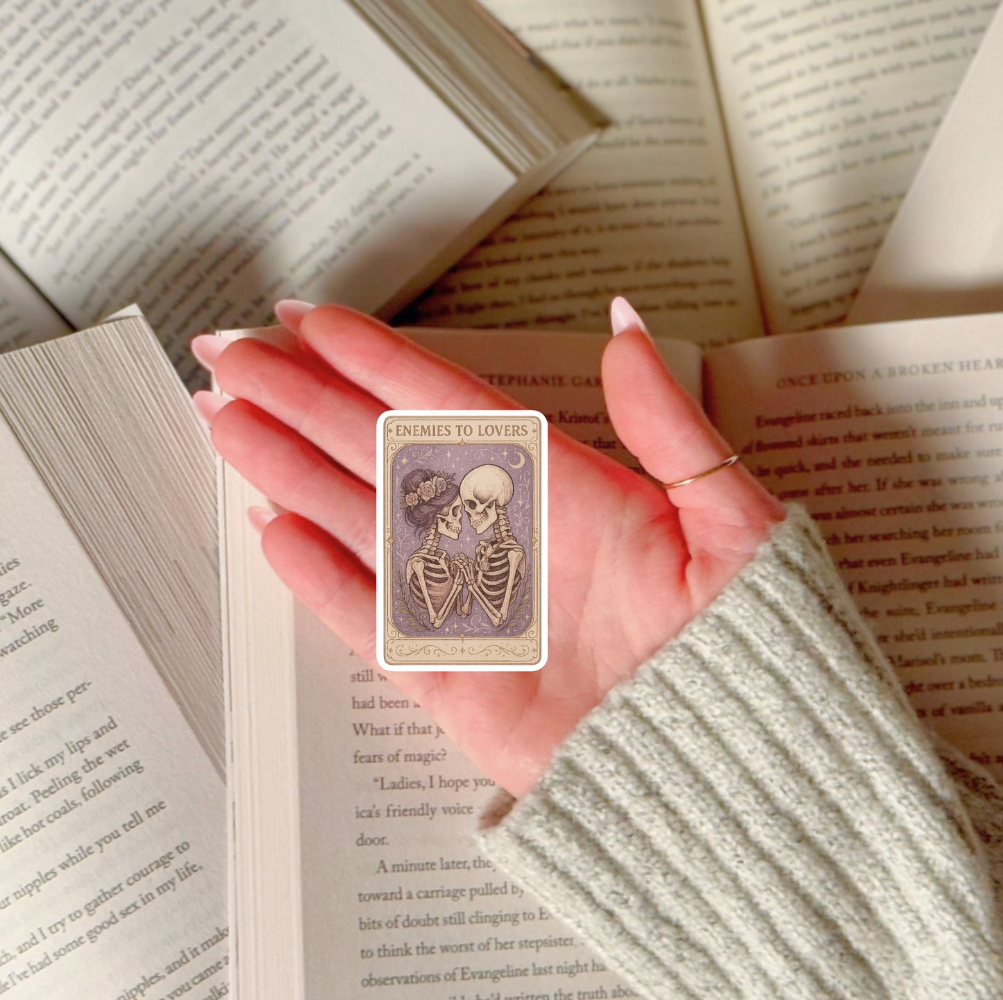 Enemies to Lovers Tarot Card Sticker