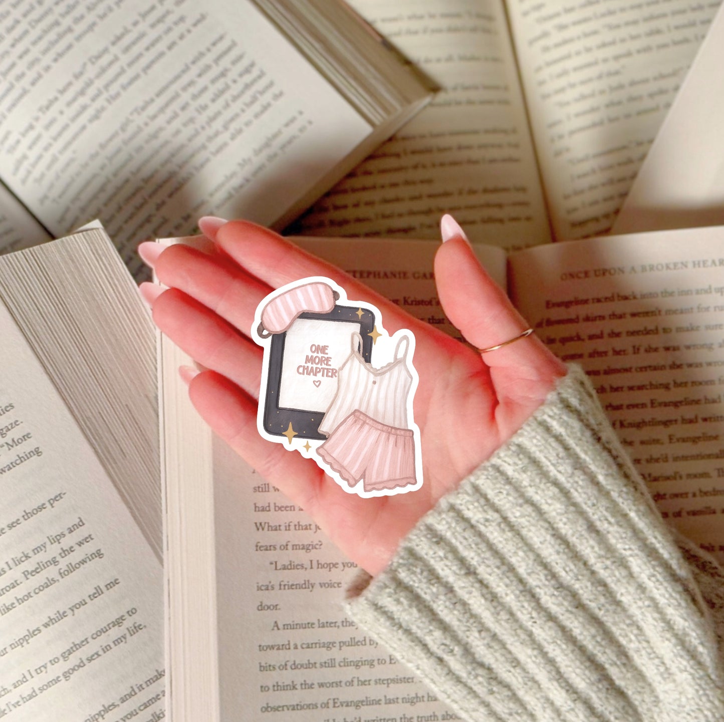 One More Chapter Kindle Pajama Sticker