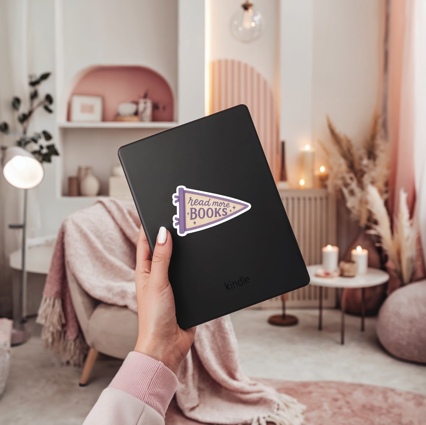 Read More Books Pennant Flag Sticker