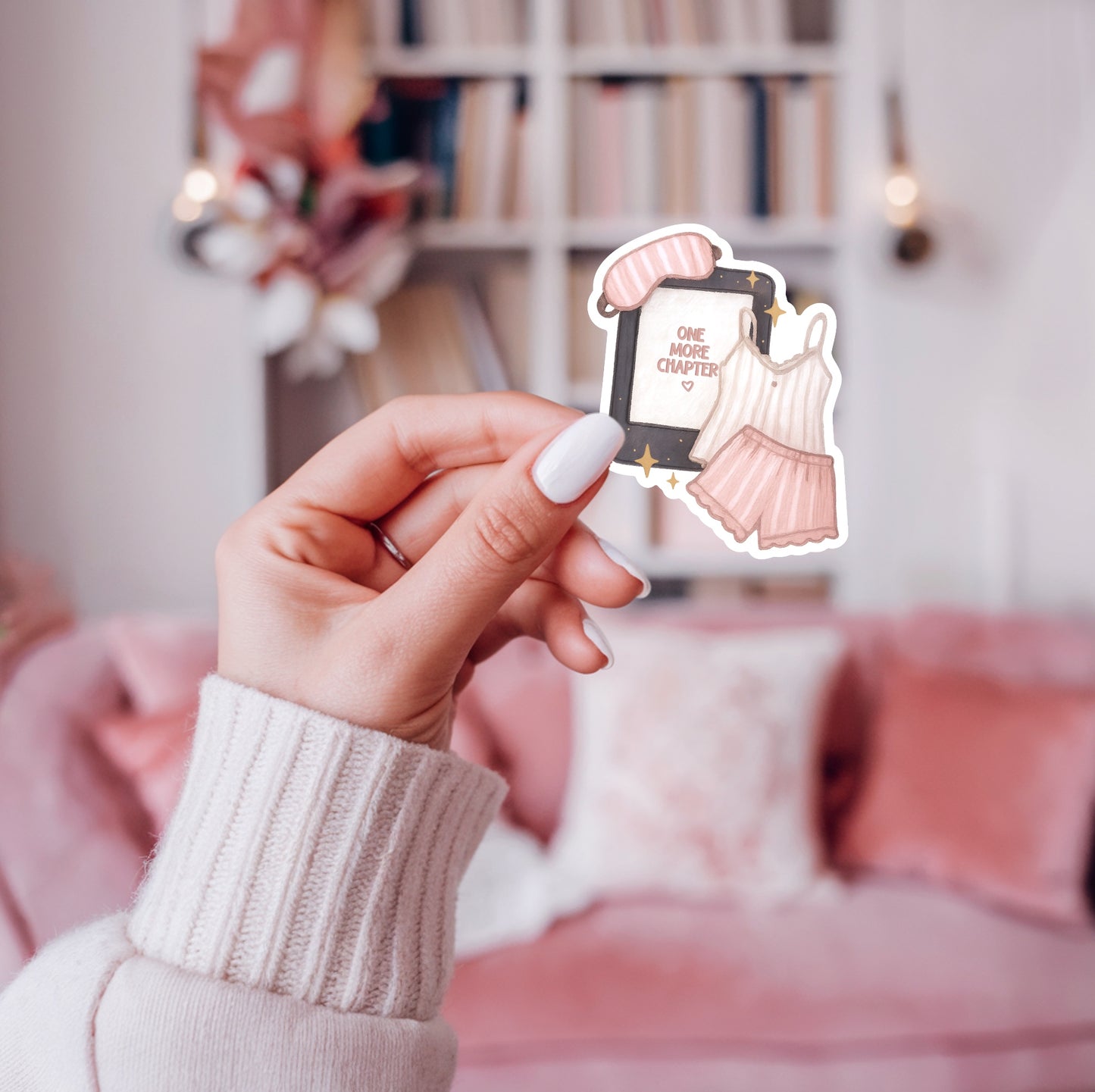 One More Chapter Kindle Pajama Sticker