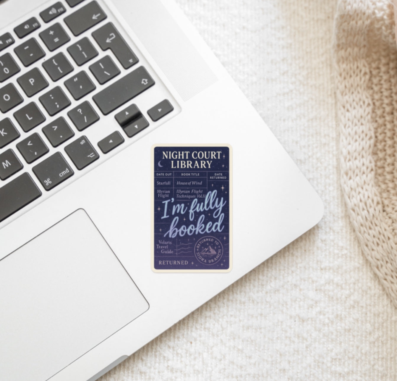 Night Court Library Card Sticker