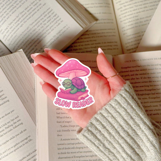 Slow Reader Sticker