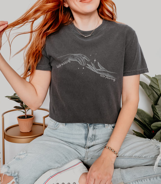 Hello Witchling, Hello Princeling Vintage Tee - Comfort Colors T-Shirt (Pepper)