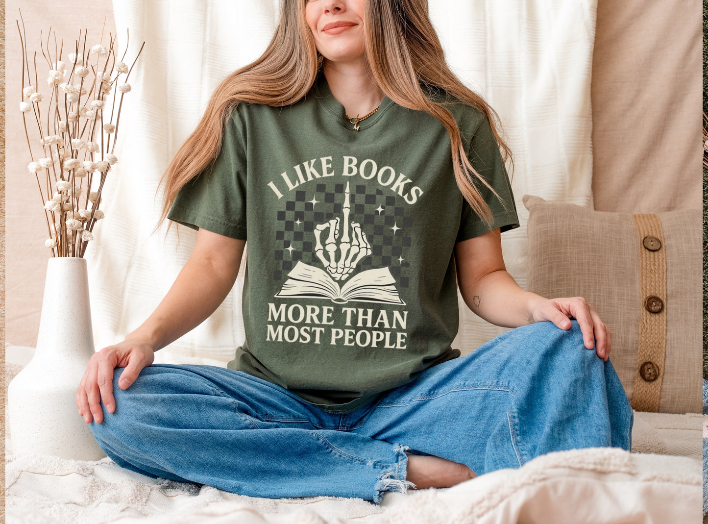 Book Lover's Unisex T-shirt | I Like Books More Than Most People | Literary Gift, Reading Tee, Casual Wear, Birthday Gift, Cozy Shirt