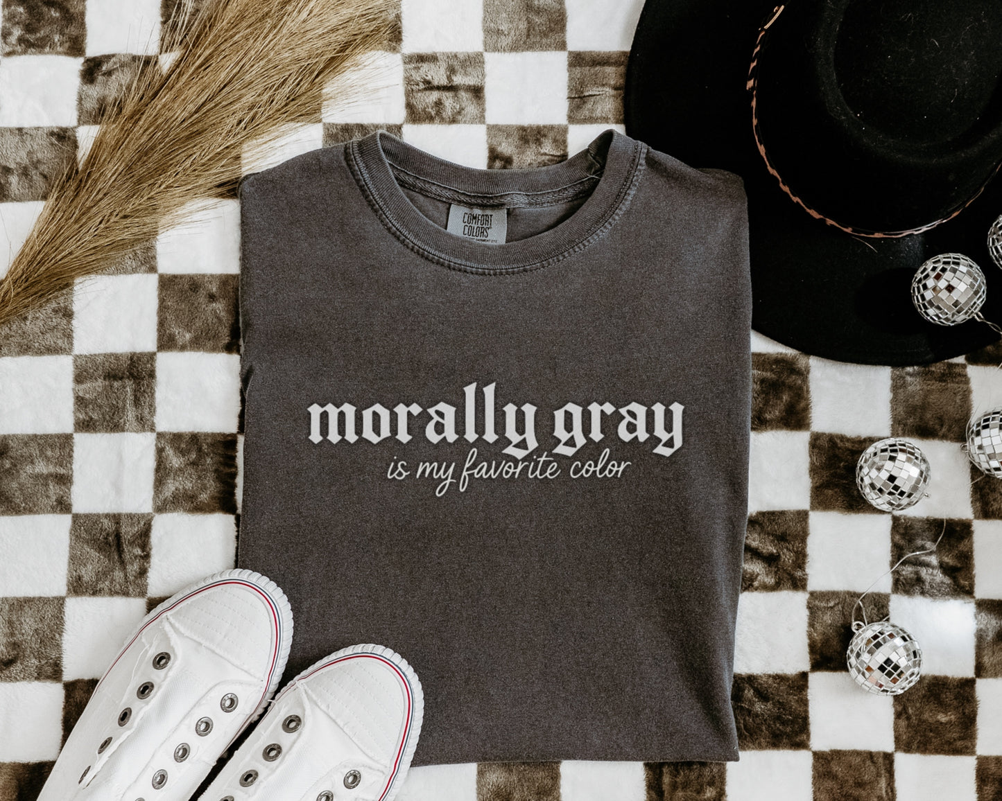 Morally Gray Unisex Garment-Dyed T-Shirt, Ethical Fashion Tee, Casual Wear, Trendy Gift, Unique Statement Shirt