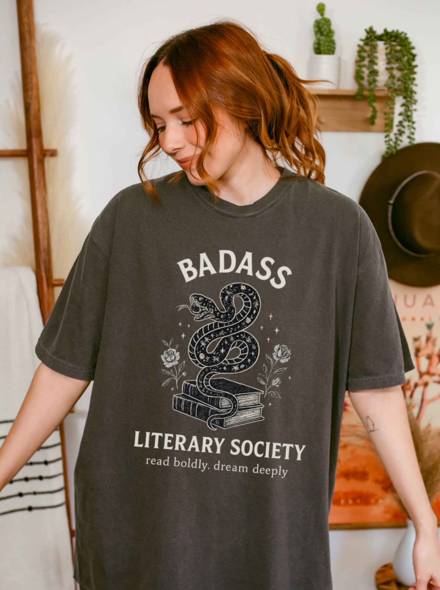 Badass Literary Society T-Shirt, Reading Gift, Book Lover Shirt, Unisex Tee, Literary Gifts, Nerdy Apparel, Casual Wear