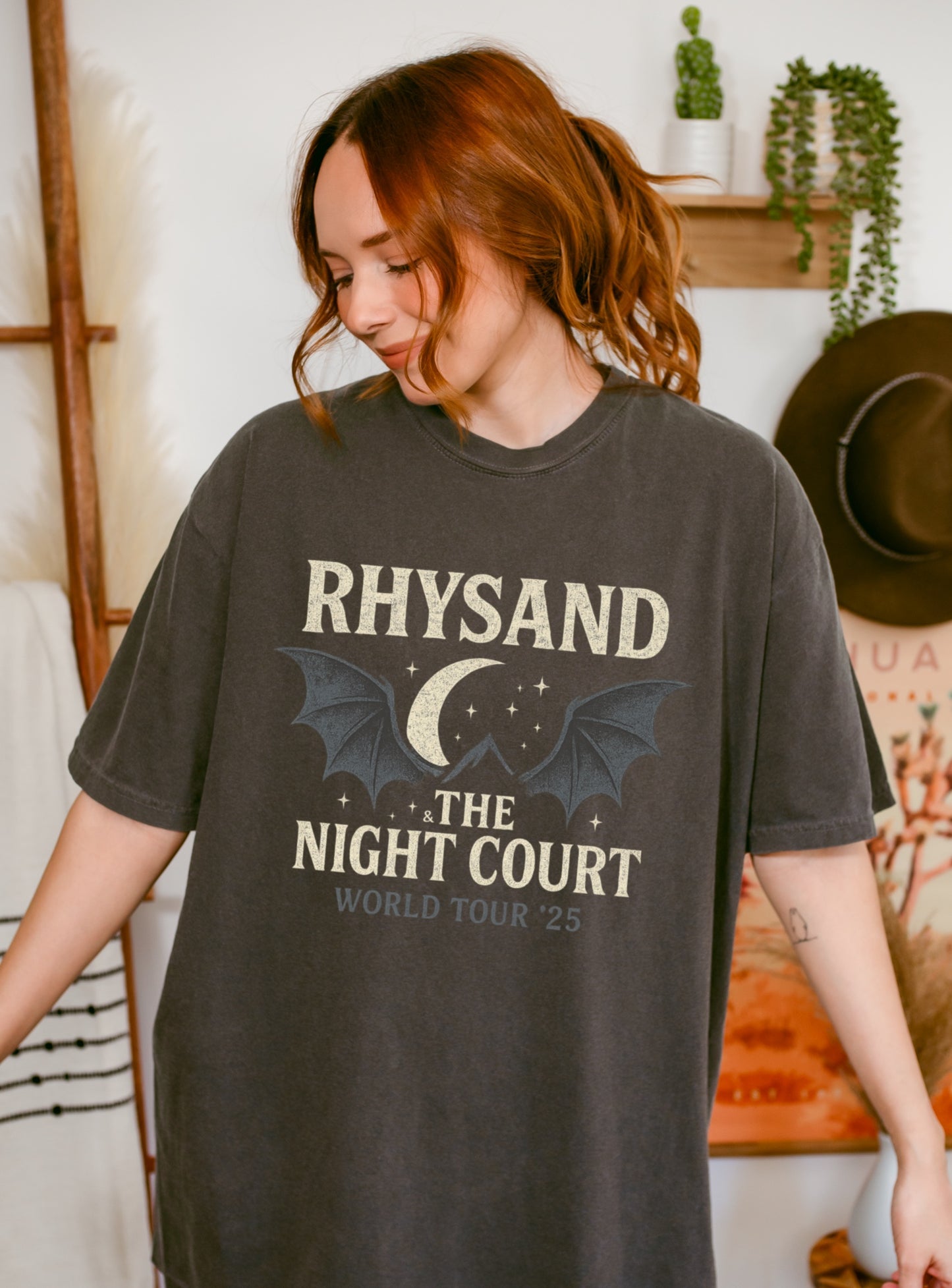 Enchanted Night Court T-Shirt, Fantasy Fan Apparel, Rhysand Inspired Shirt, Book Lover Gift, Magical Universe Fashion