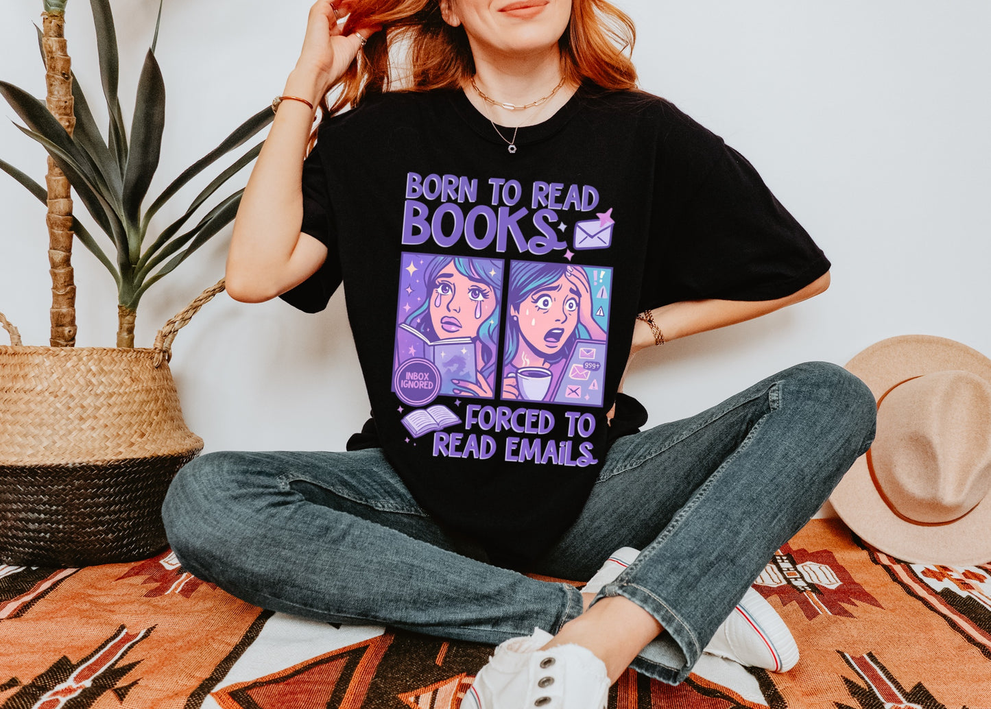 Born to Read Books T-Shirt, Book Lover Gift, Funny Reading Shirt, Gift for Readers, Literary Humor Tee