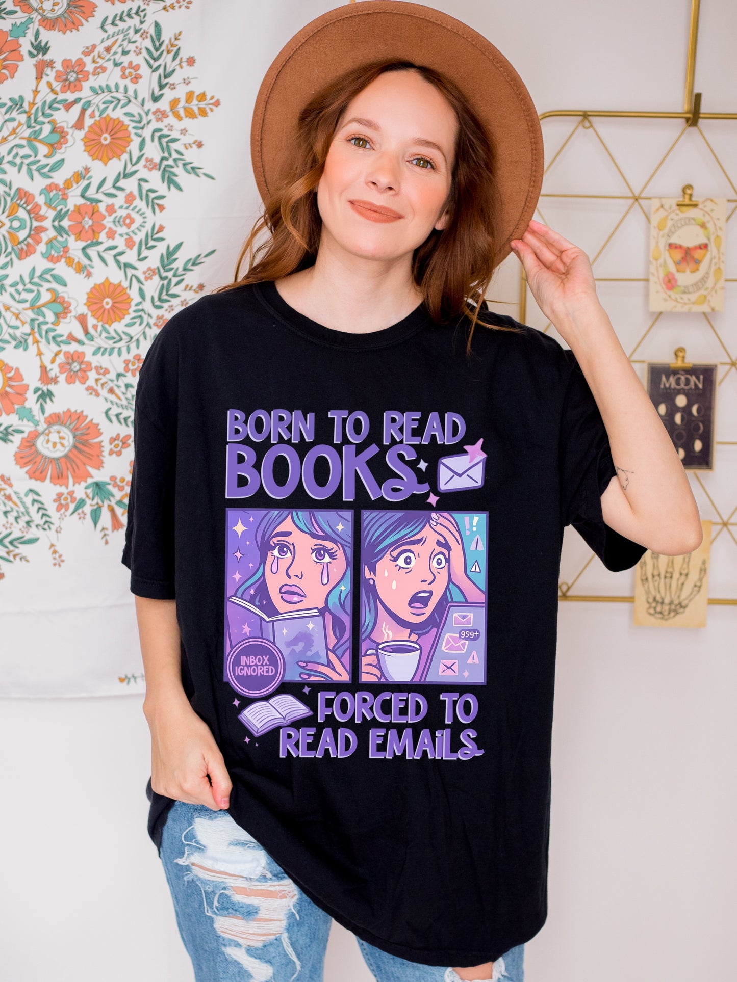 Born to Read Books T-Shirt, Book Lover Gift, Funny Reading Shirt, Gift for Readers, Literary Humor Tee