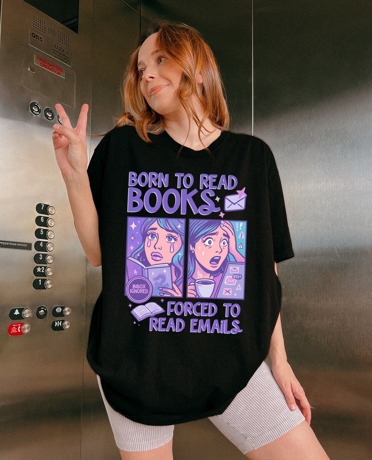 Born to Read Books T-Shirt, Book Lover Gift, Funny Reading Shirt, Gift for Readers, Literary Humor Tee