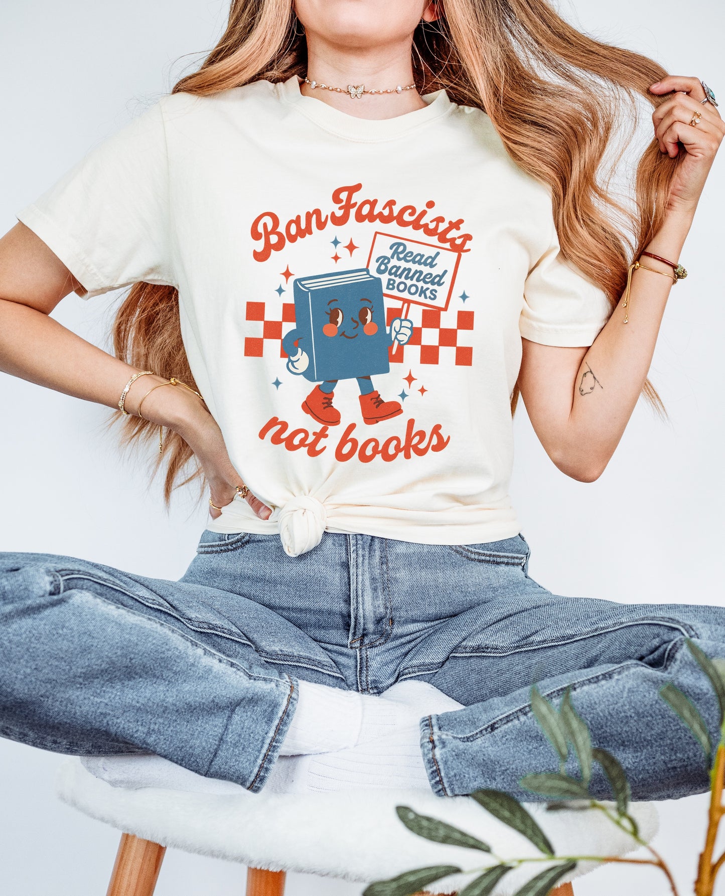 Read Banned Books Unisex Garment-Dyed T-shirt | Protests, Activism, Literary Appreciation, Gift for Book Lovers, Casual Wear