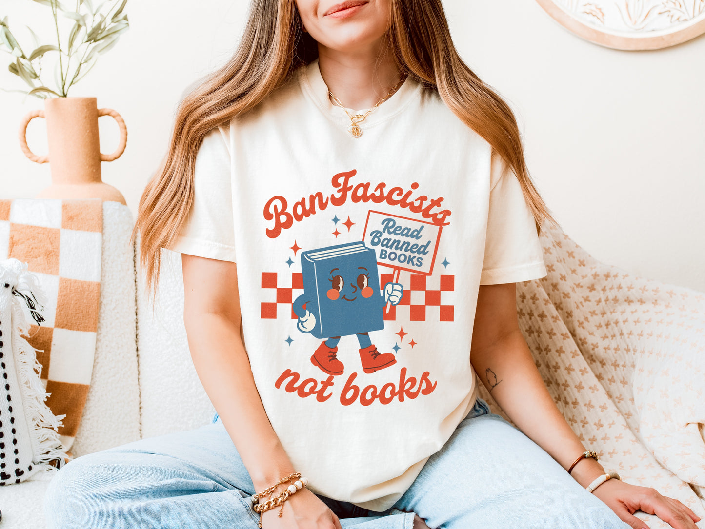 Read Banned Books Unisex Garment-Dyed T-shirt | Protests, Activism, Literary Appreciation, Gift for Book Lovers, Casual Wear