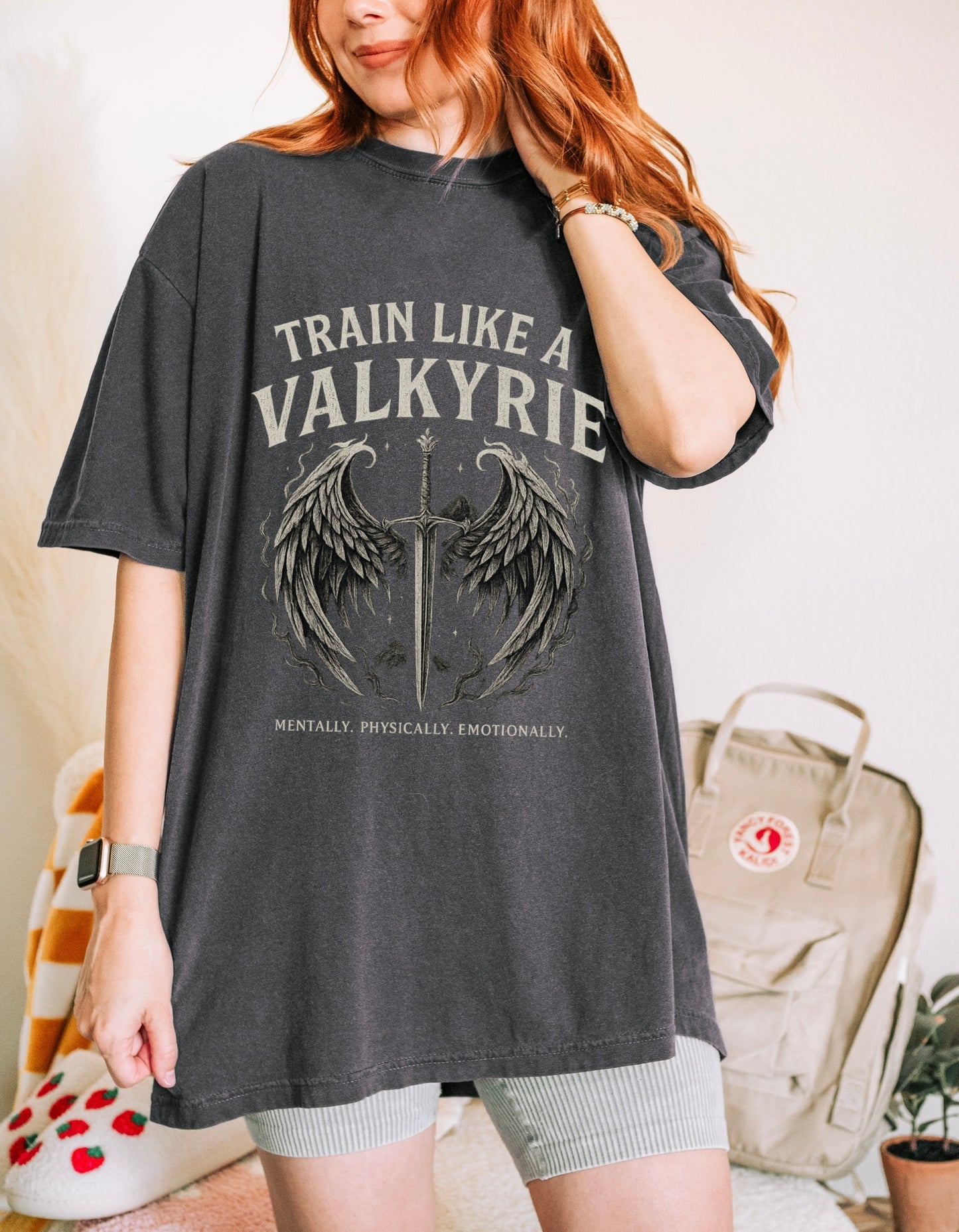 Train Like a Valkyrie - Motivational Tee for Fitness Enthusiasts, Gift for Gym Lovers, Inspiration Apparel, [...]