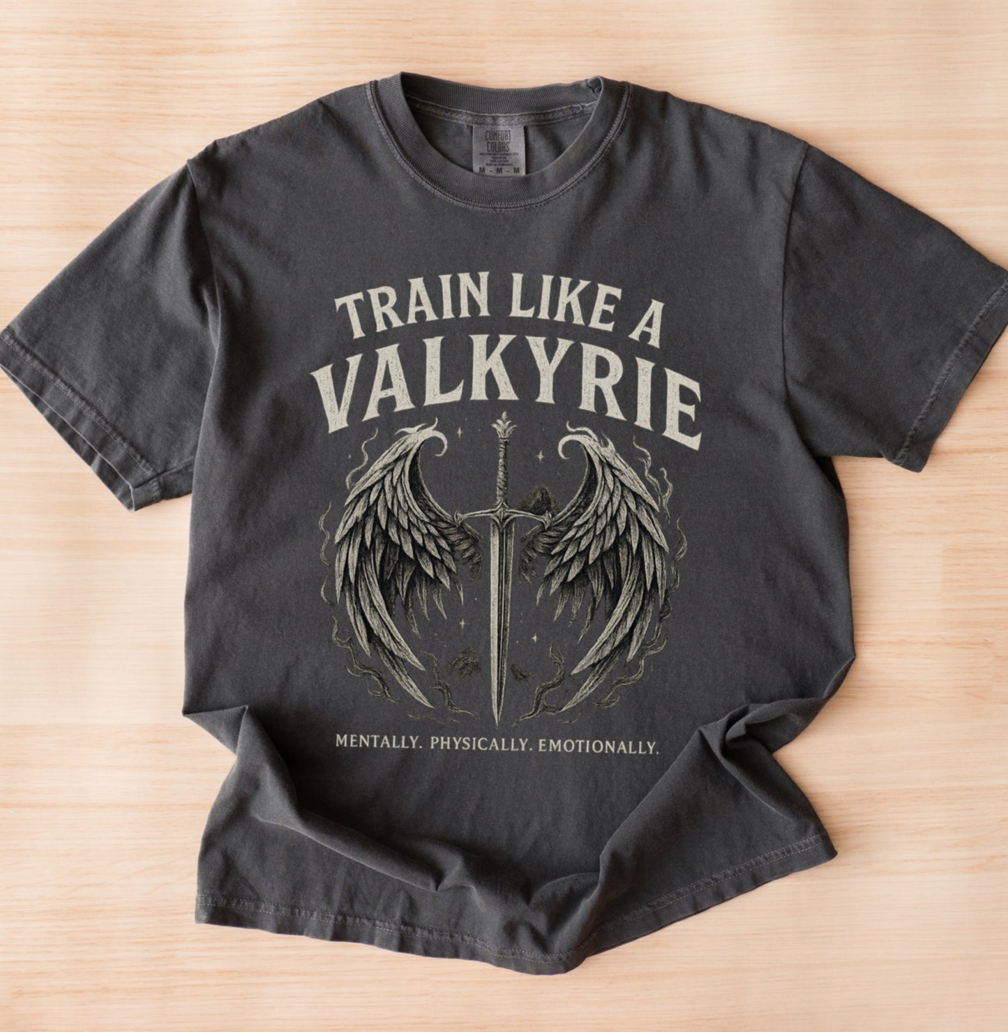 Train Like a Valkyrie - Motivational Tee for Fitness Enthusiasts, Gift for Gym Lovers, Inspiration Apparel, [...]