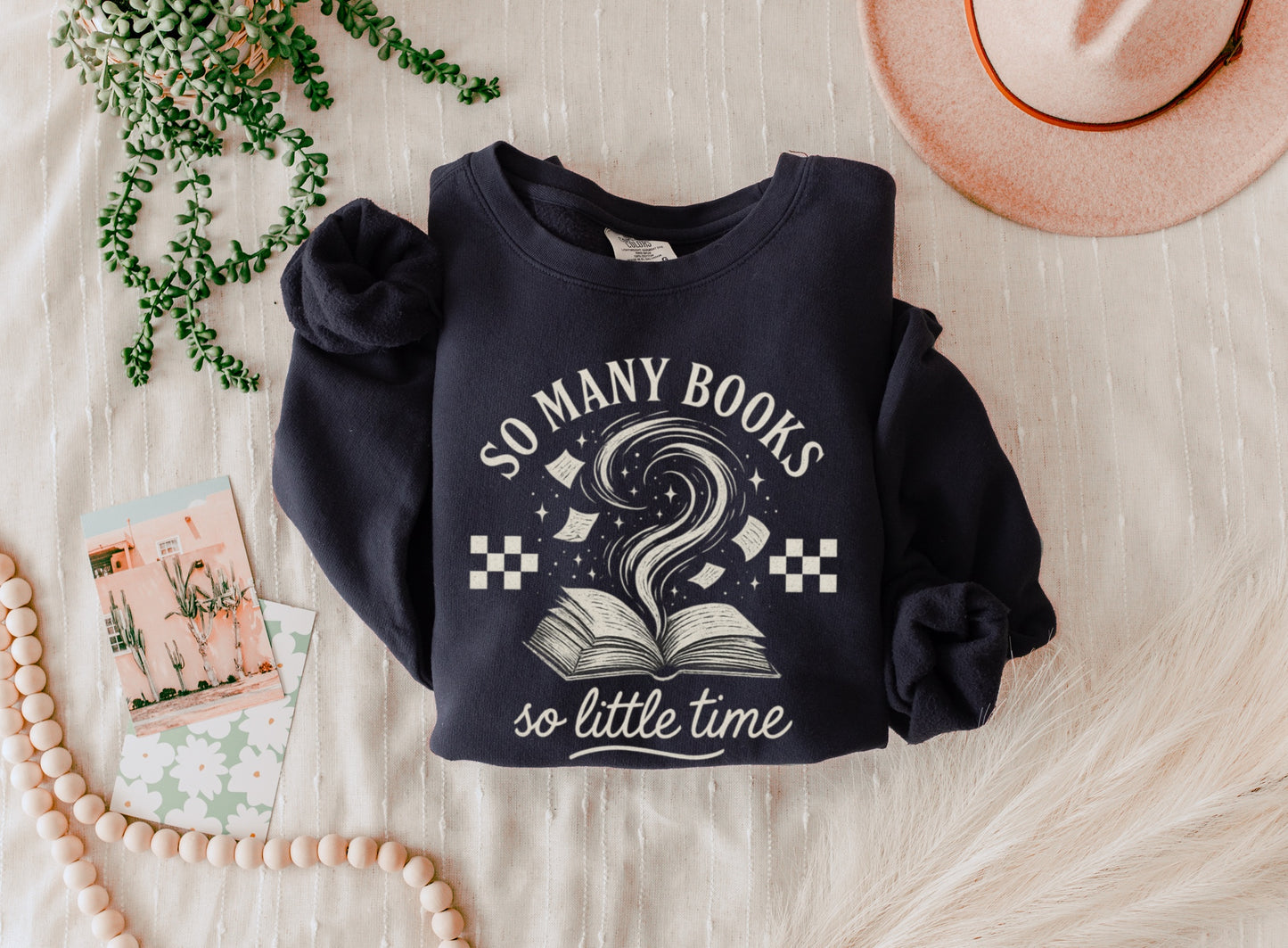 So Many Books So Little Time Unisex Lightweight Sweatshirt - Perfect Gift for Readers, Cozy Library Wear, Bookish Apparel, Reading Enthusiast, Book [...]