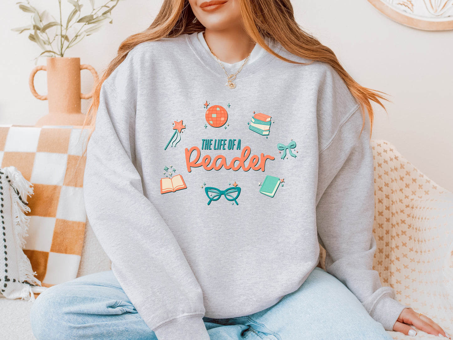 Life of a Reader Sweatshirt - Perfect for Book Lovers, Gift for Readers, Literary Sweatshirt, Comfy Crewneck, Reading Gift