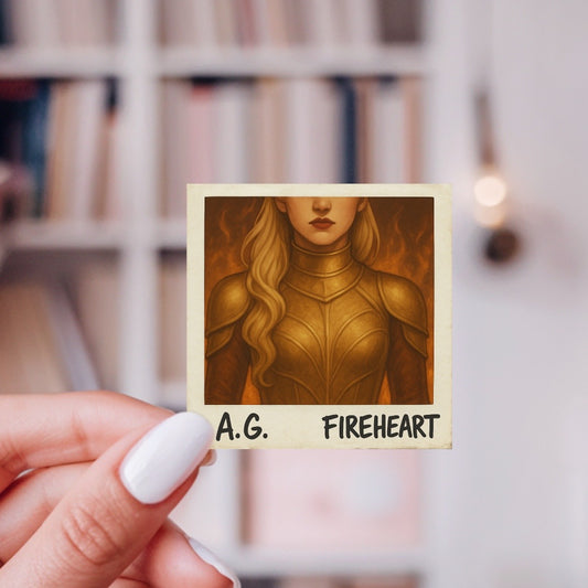 Fireheart Polaroid Sticker | Dual Fandom Fantasy & Music Lover Gift | Your Favorite Assassin Queen | Bookish & Swiftie Merch