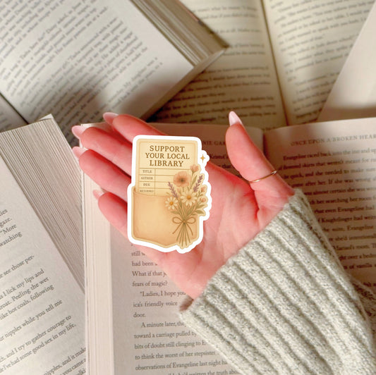 Support Your Local Library Sticker