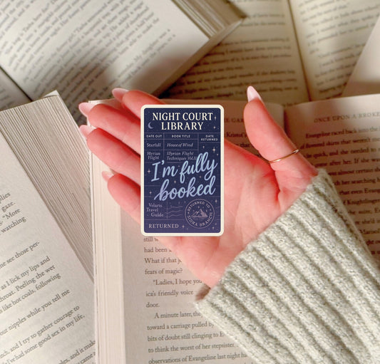 Night Court Library Card Sticker