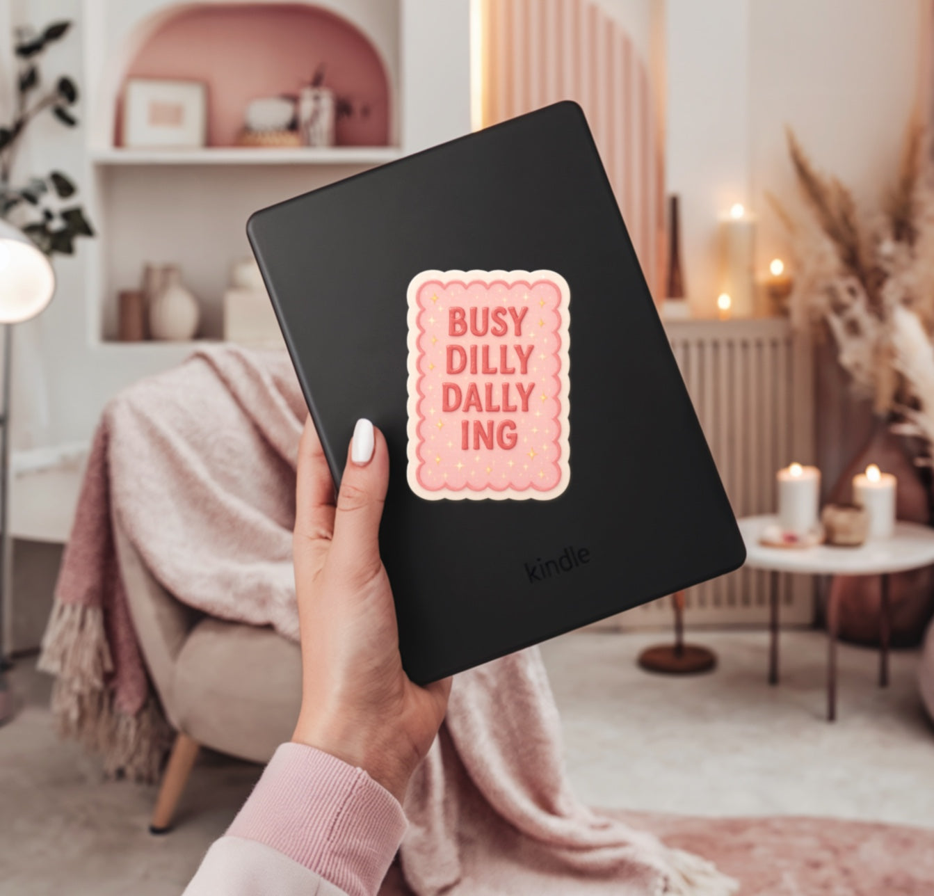 Busy Dillydallying Sticker