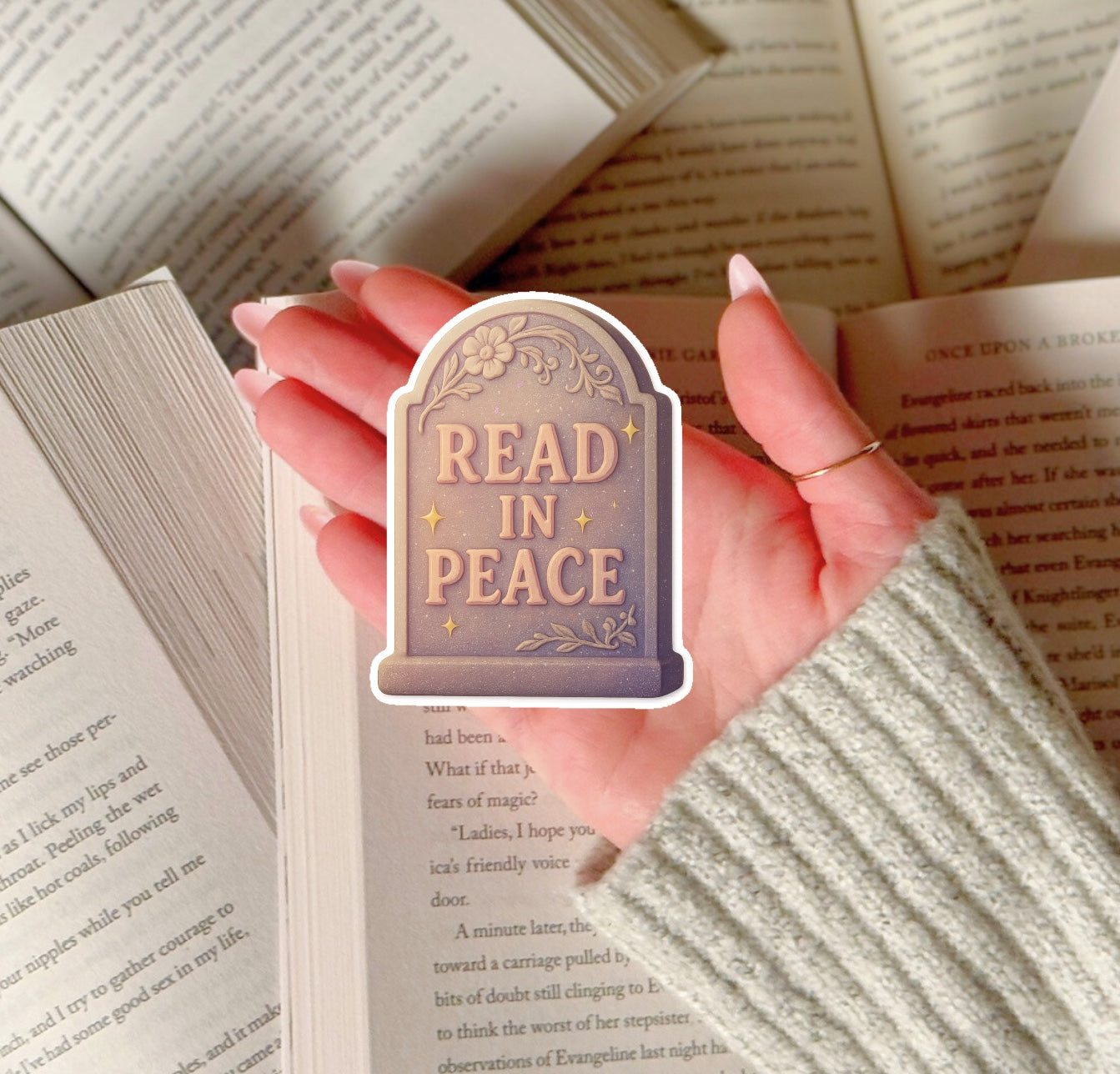 Read in Peace Sticker