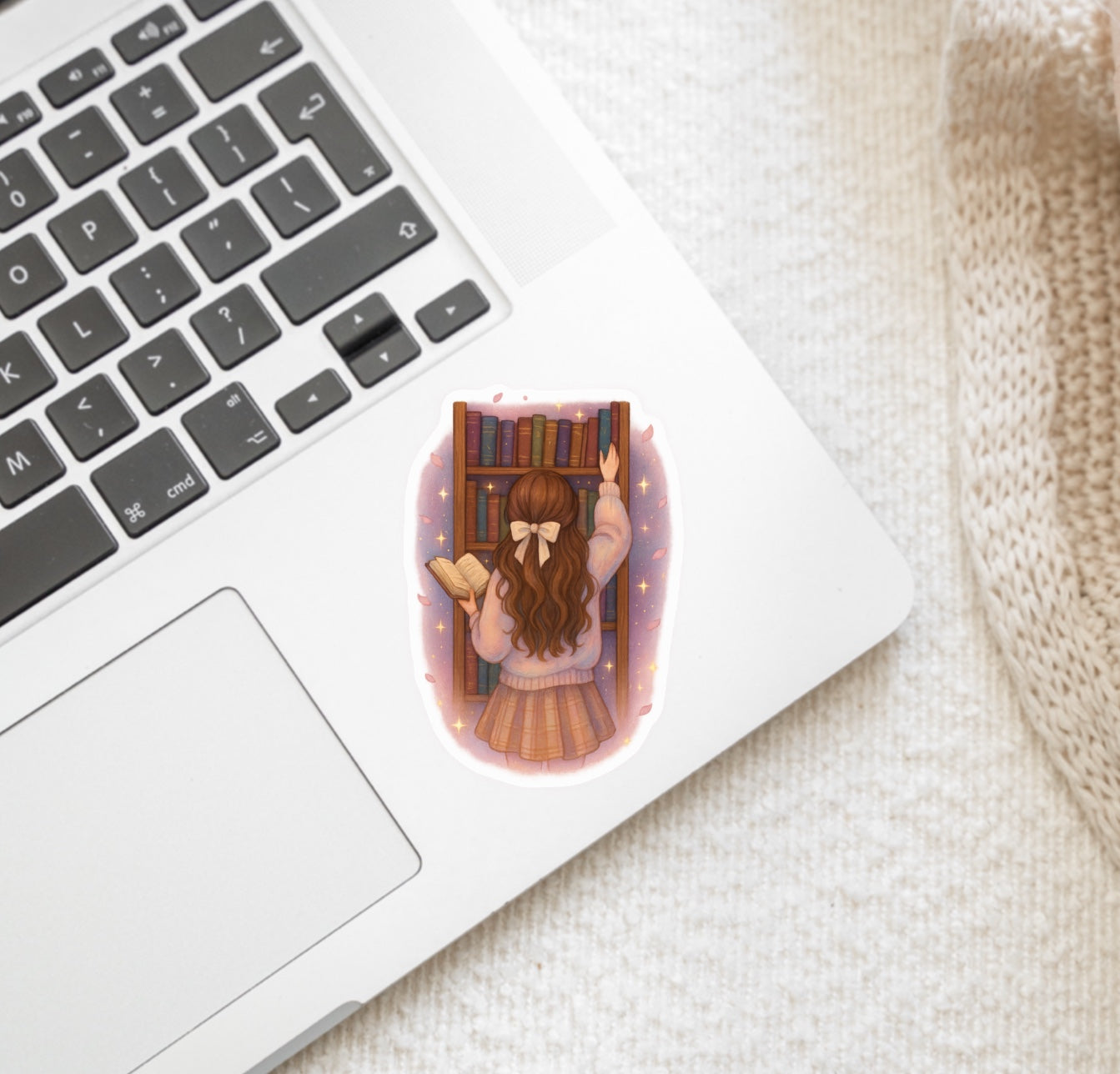 Cozy Library Sticker