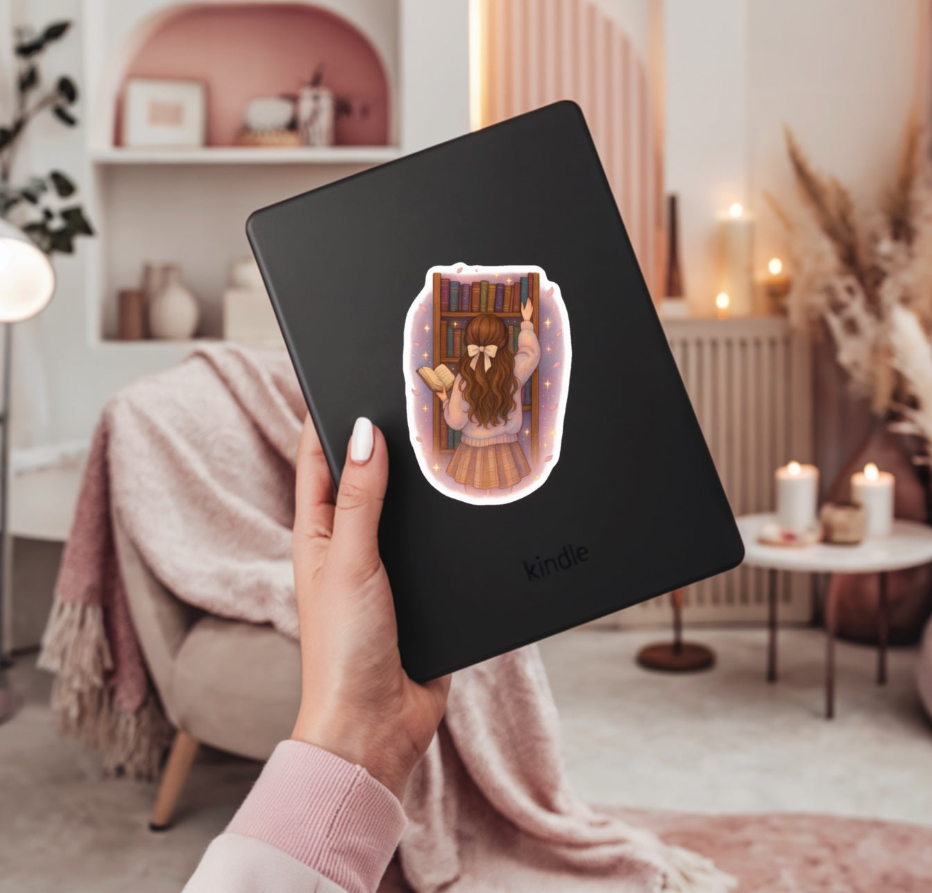 Cozy Library Sticker